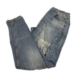 Serenade Ripped‎ Denim Jeans Sz 40 Mens Blue Cotton Destroyed Skinny